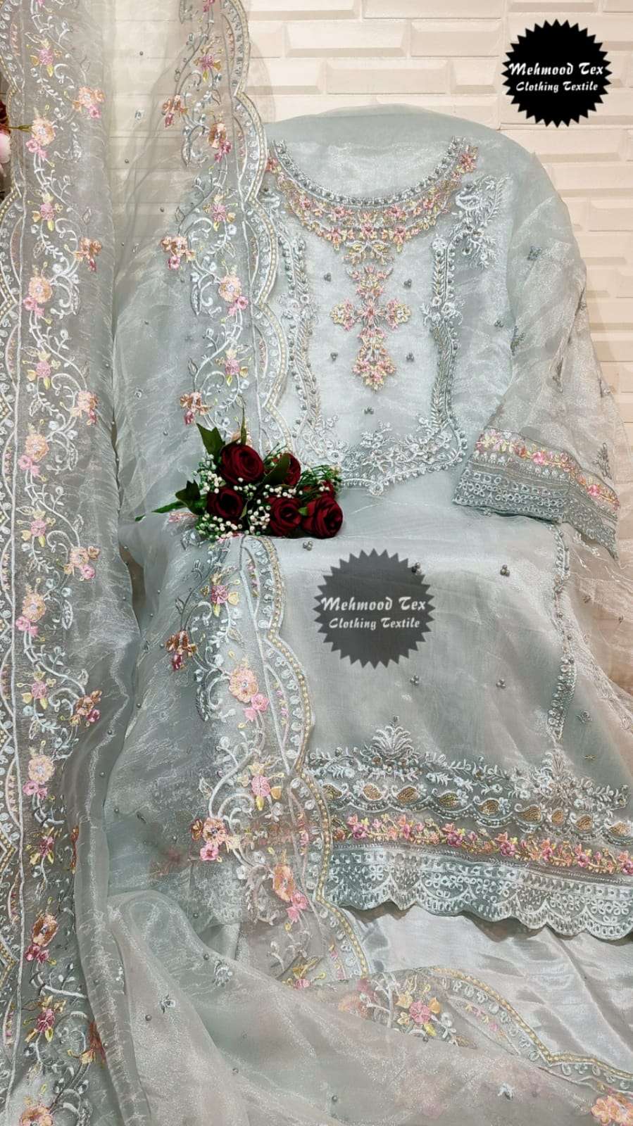NOOR M-10 BY MEHMOOD TEX S BEAUTIFUL PAKISTANI SUITS COLORFUL STYLISH FANCY CASUAL WEAR & ETHNIC WEAR HEAVY EMBROIDERY DRESSES AT WHOLESALE PRICE